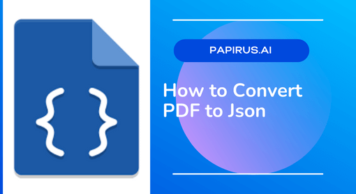 how to convert pdf to json