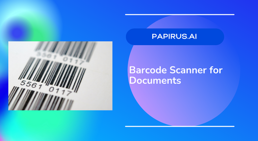 barcode scanner for document