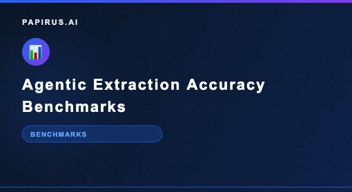 Agentic extraction accuracy benchmarks comparison