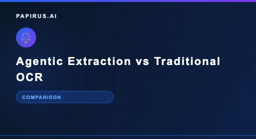 Agentic extraction vs traditional OCR comparison