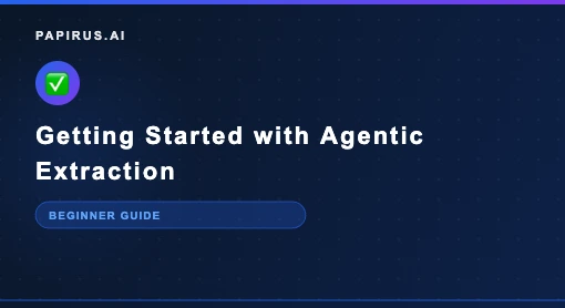 Getting started with agentic document extraction guide
