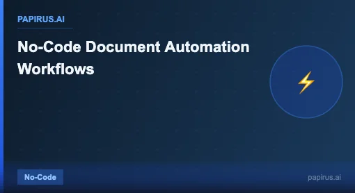 No-Code Document Automation Workflows - Papirus.ai